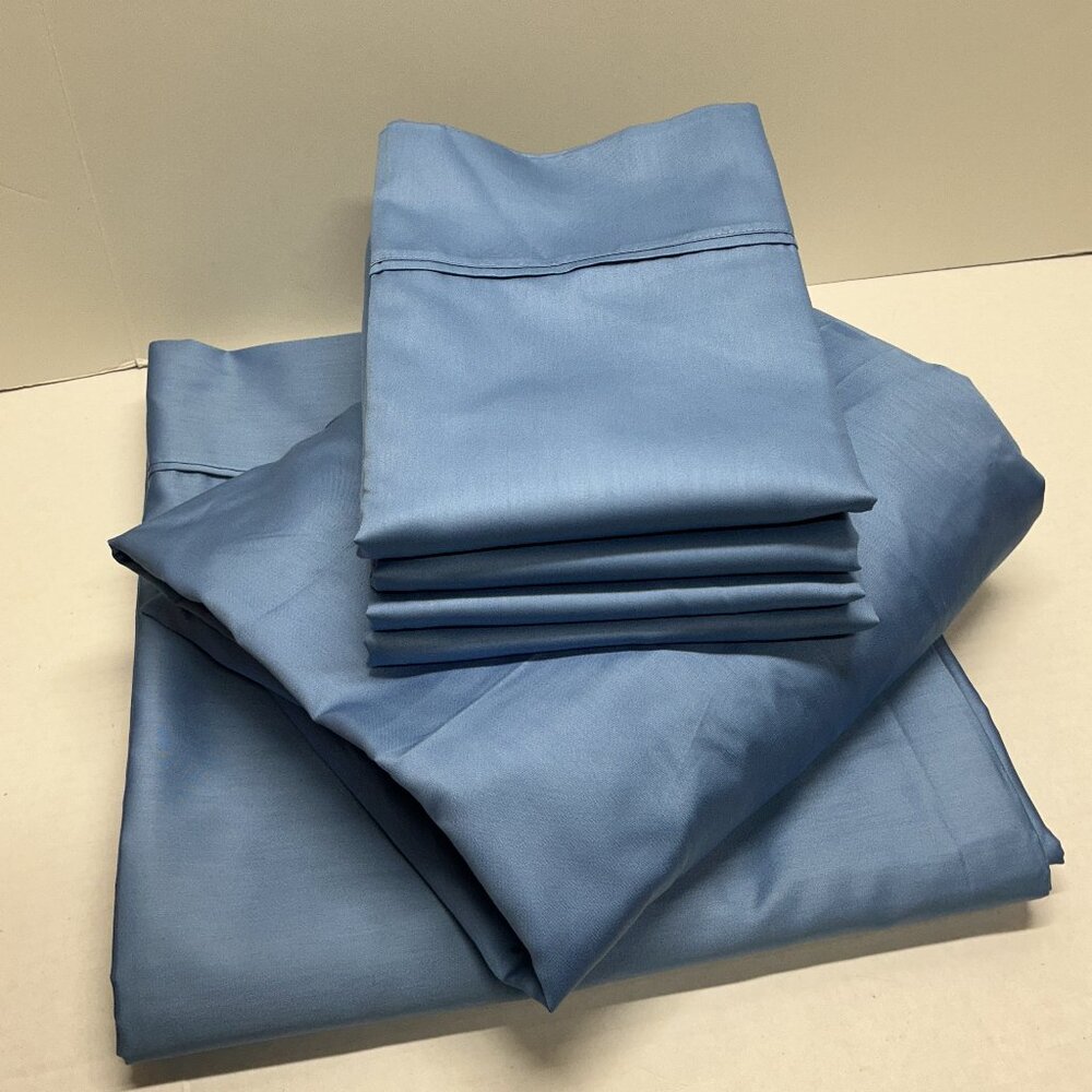 King Sheets Flat/Fitted/4 King Cases NEW 800TC H220773